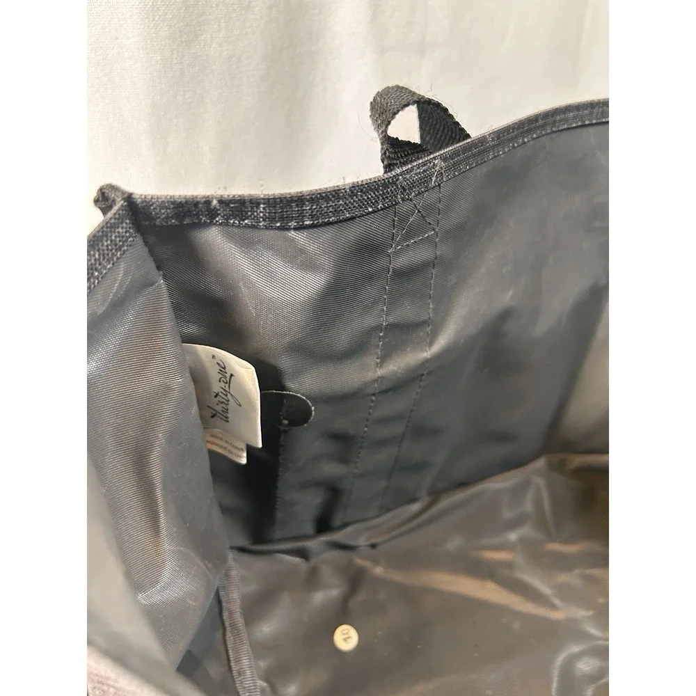 Thirty-One Zip Top Organizing Utility Tote Charcoal Crosshatch Organize